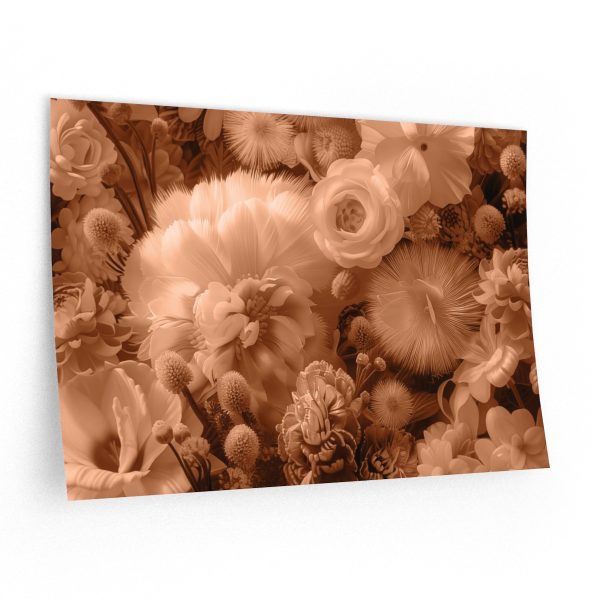 Lustrous Peach Fuzz Tone Baroque Floral 01 - Wall Decals - Image 5