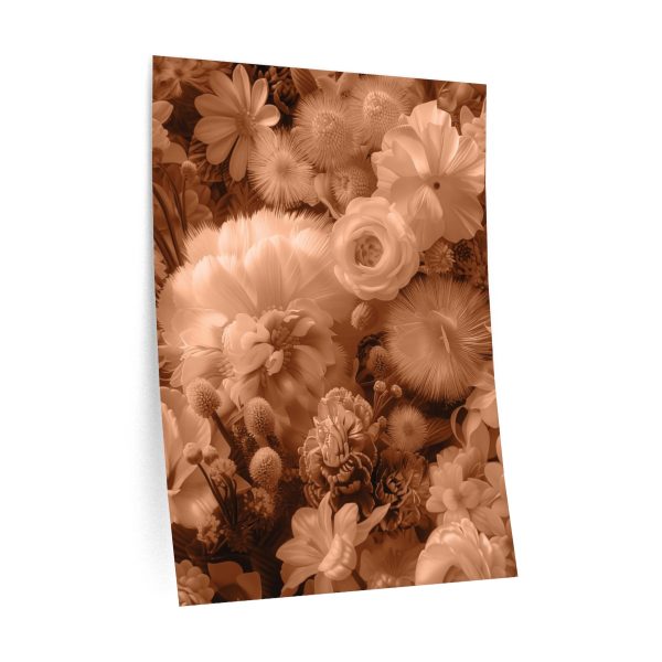 Lustrous Peach Fuzz Tone Baroque Floral 01 - Wall Decals - Image 4