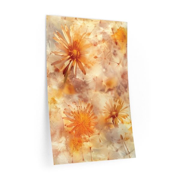 Dandelion Amber Inclusion Print  - Wall Decals