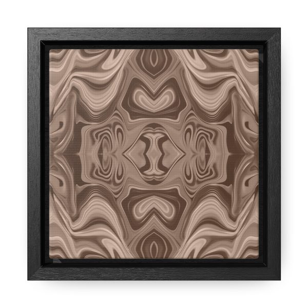 Lipnotic Kaleidoscope Background In Almondine 02 - Gallery Canvas Wraps, Square Frame - Image 6