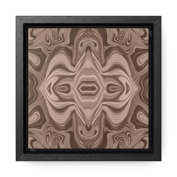 Lipnotic Kaleidoscope Background In Almondine 03 - Gallery Canvas Wraps, Square Frame - Image 6