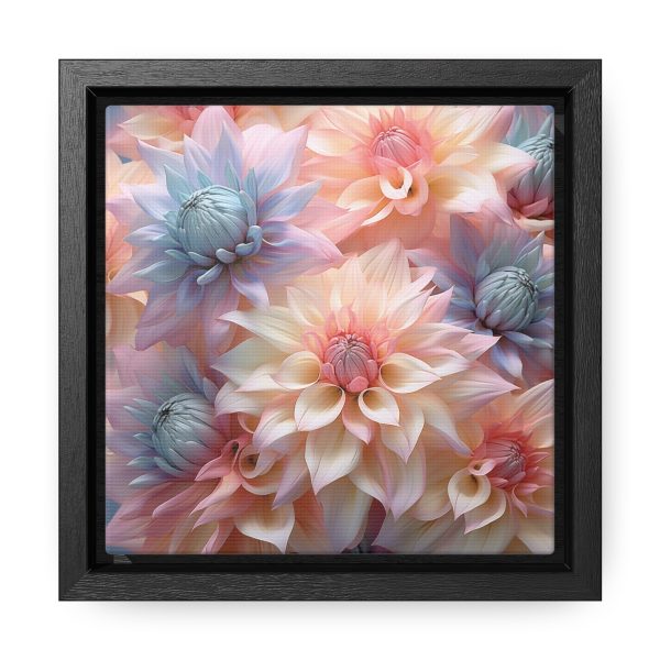 Pastel Fantasy Baroque Floral 01 - Gallery Canvas Wraps, Square Frame - Image 6