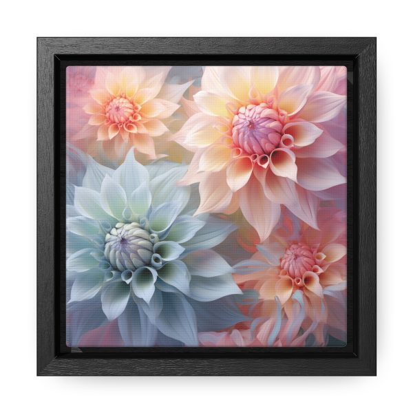 Pastel Fantasy Baroque Floral 02 - Gallery Canvas Wraps, Square Frame - Image 6