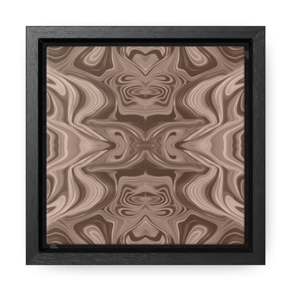 Lipnotic Kaleidoscope Background In Almondine 01 - Gallery Canvas Wraps, Square Frame - Image 6