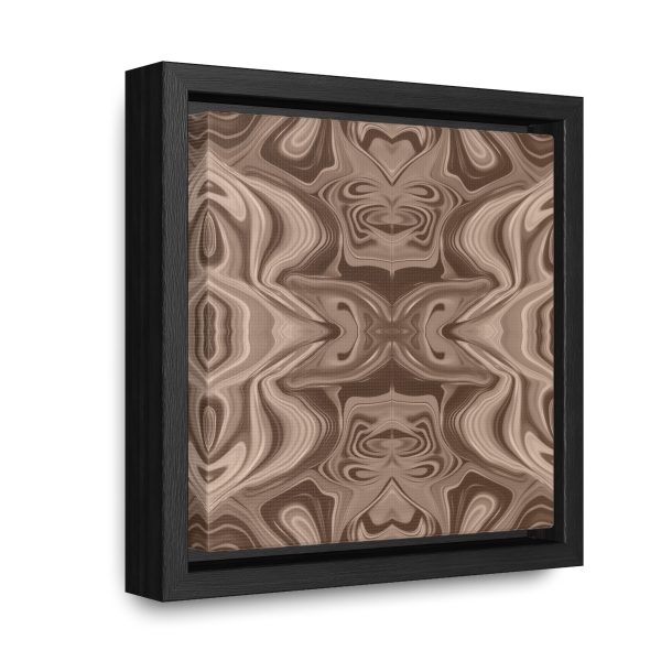 Lipnotic Kaleidoscope Background In Almondine 01 - Gallery Canvas Wraps, Square Frame - Image 7