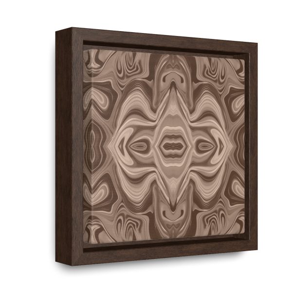 Lipnotic Kaleidoscope Background In Almondine 03 - Gallery Canvas Wraps, Square Frame - Image 12