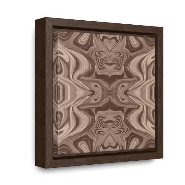 Lipnotic Kaleidoscope Background In Almondine 01 - Gallery Canvas Wraps, Square Frame - Image 12