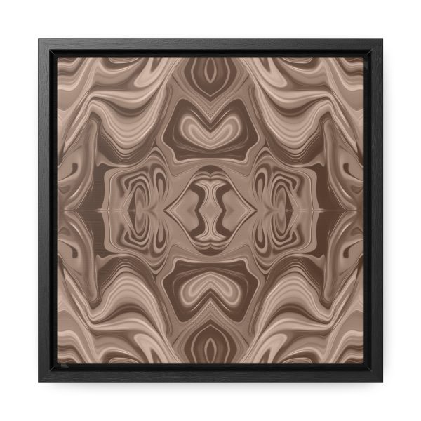 Lipnotic Kaleidoscope Background In Almondine 02 - Gallery Canvas Wraps, Square Frame - Image 16