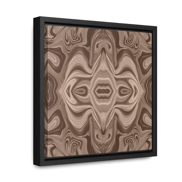 Lipnotic Kaleidoscope Background In Almondine 03 - Gallery Canvas Wraps, Square Frame - Image 17