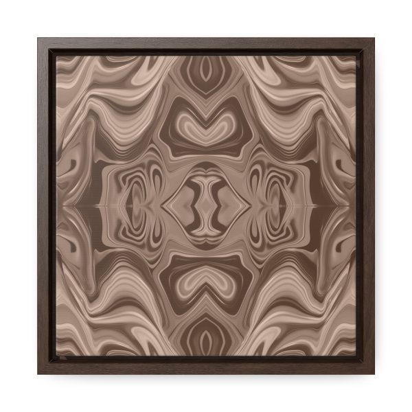 Lipnotic Kaleidoscope Background In Almondine 02 - Gallery Canvas Wraps, Square Frame - Image 21