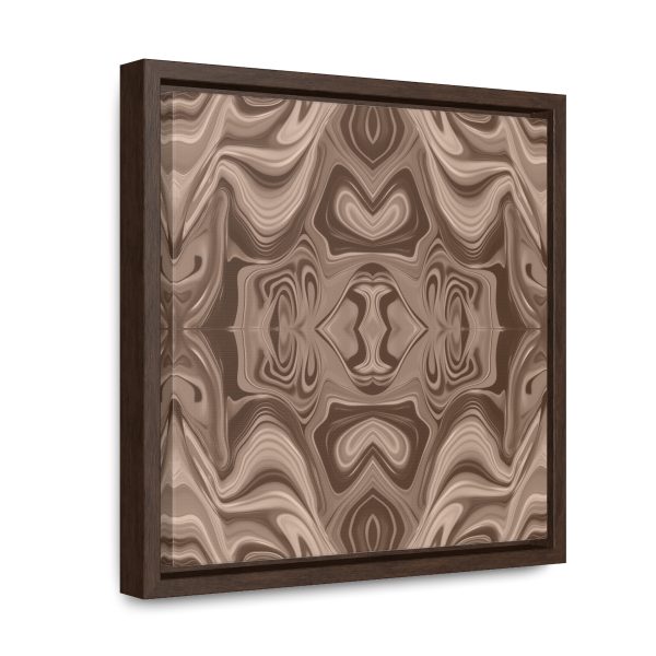 Lipnotic Kaleidoscope Background In Almondine 02 - Gallery Canvas Wraps, Square Frame - Image 22