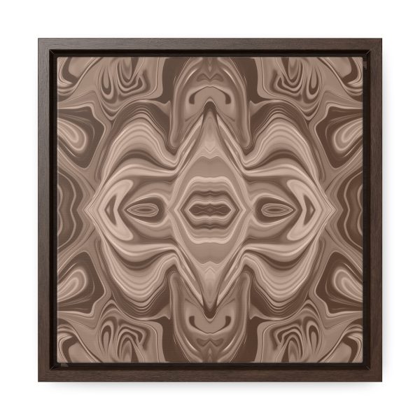 Lipnotic Kaleidoscope Background In Almondine 03 - Gallery Canvas Wraps, Square Frame - Image 21