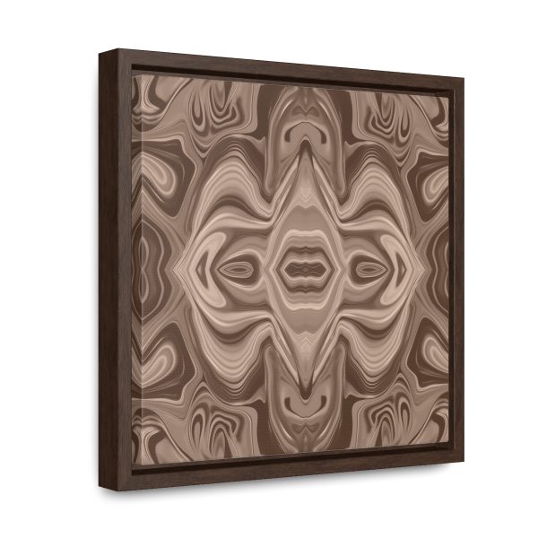 Lipnotic Kaleidoscope Background In Almondine 03 - Gallery Canvas Wraps, Square Frame - Image 22