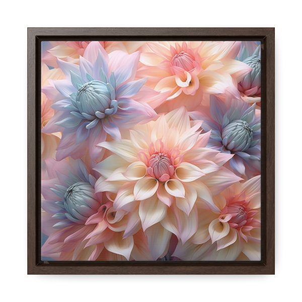 Pastel Fantasy Baroque Floral 01 - Gallery Canvas Wraps, Square Frame - Image 21