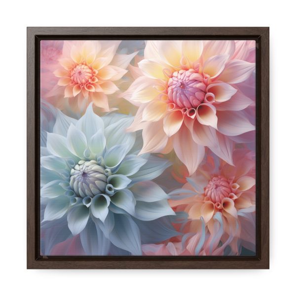 Pastel Fantasy Baroque Floral 02 - Gallery Canvas Wraps, Square Frame - Image 21