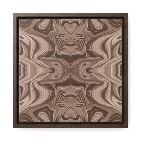 Lipnotic Kaleidoscope Background In Almondine 01 - Gallery Canvas Wraps, Square Frame - Image 21