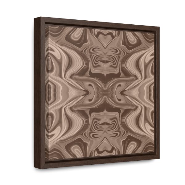 Lipnotic Kaleidoscope Background In Almondine 01 - Gallery Canvas Wraps, Square Frame - Image 22