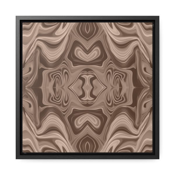 Lipnotic Kaleidoscope Background In Almondine 02 - Gallery Canvas Wraps, Square Frame - Image 26