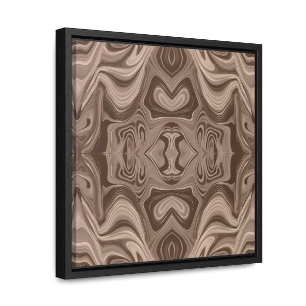 Lipnotic Kaleidoscope Background In Almondine 02 - Gallery Canvas Wraps, Square Frame - Image 27