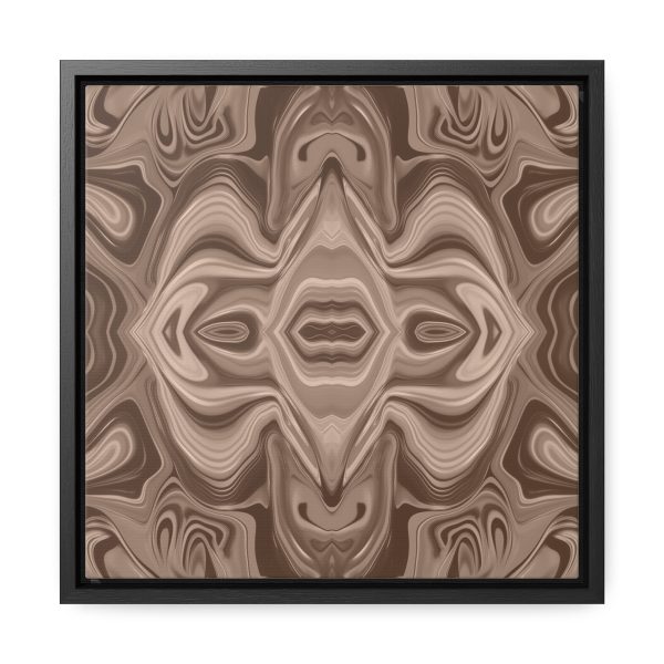 Lipnotic Kaleidoscope Background In Almondine 03 - Gallery Canvas Wraps, Square Frame - Image 26