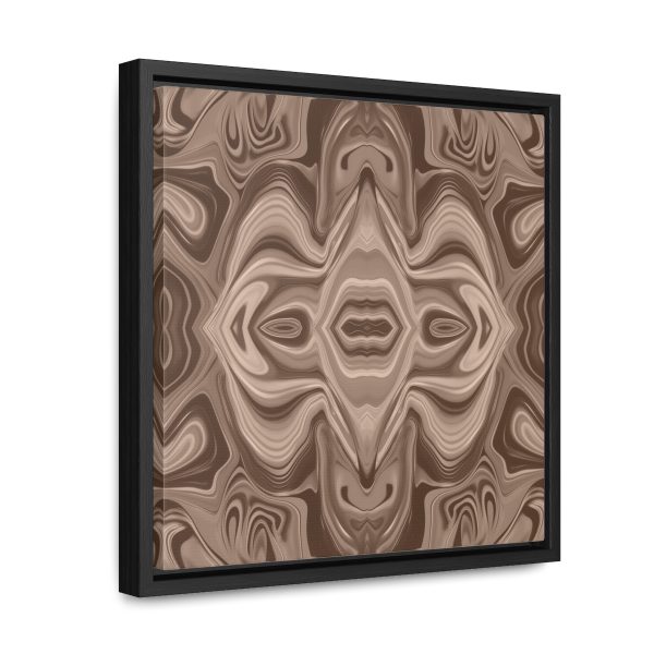 Lipnotic Kaleidoscope Background In Almondine 03 - Gallery Canvas Wraps, Square Frame - Image 27