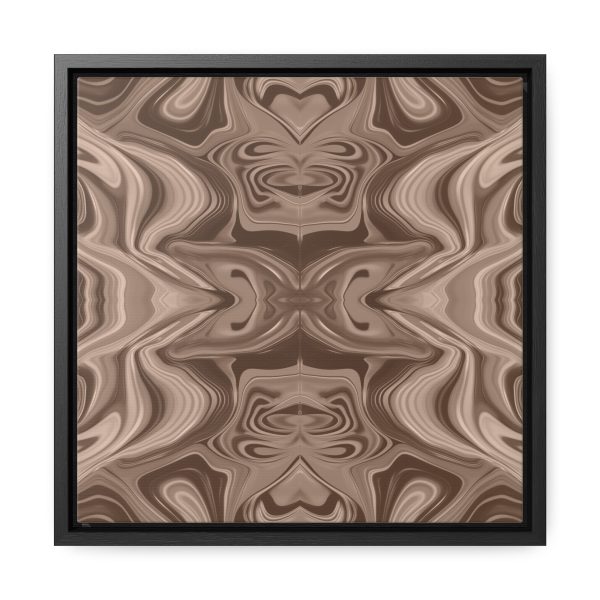 Lipnotic Kaleidoscope Background In Almondine 01 - Gallery Canvas Wraps, Square Frame - Image 26