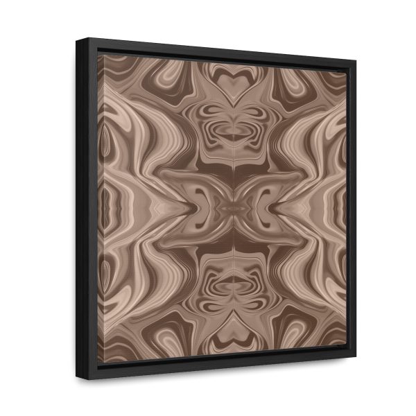 Lipnotic Kaleidoscope Background In Almondine 01 - Gallery Canvas Wraps, Square Frame - Image 27