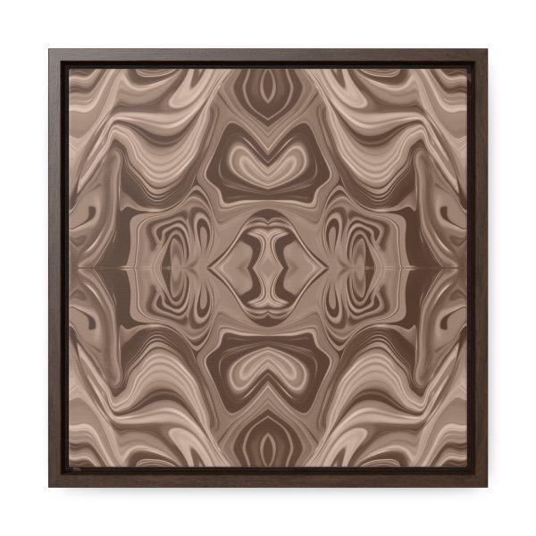 Lipnotic Kaleidoscope Background In Almondine 02 - Gallery Canvas Wraps, Square Frame - Image 31