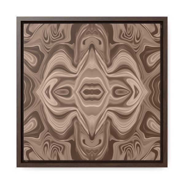 Lipnotic Kaleidoscope Background In Almondine 03 - Gallery Canvas Wraps, Square Frame - Image 31