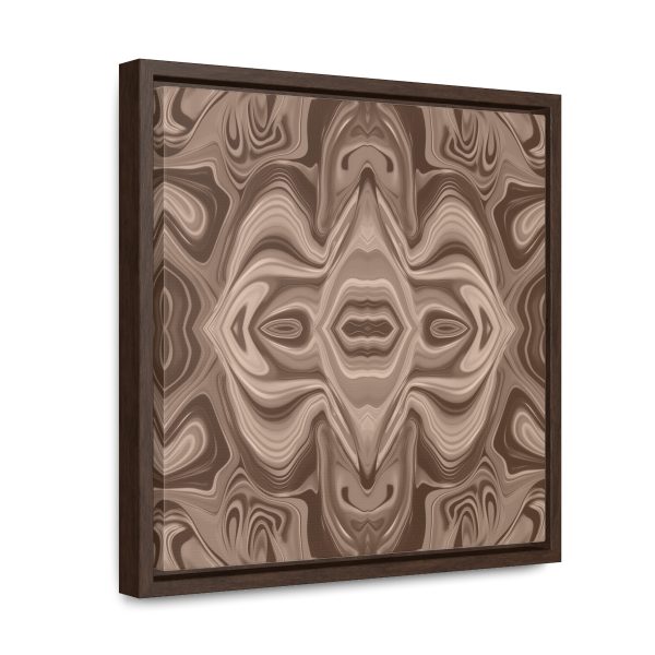 Lipnotic Kaleidoscope Background In Almondine 03 - Gallery Canvas Wraps, Square Frame - Image 32