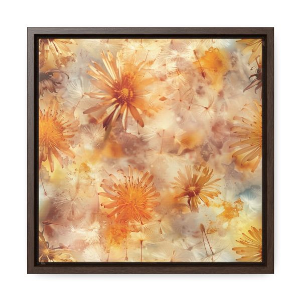 Dandelion Amber Inclusion Print - Gallery Canvas Wraps, Square Frame - Image 31