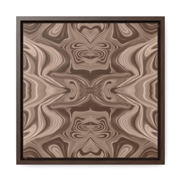 Lipnotic Kaleidoscope Background In Almondine 01 - Gallery Canvas Wraps, Square Frame - Image 31