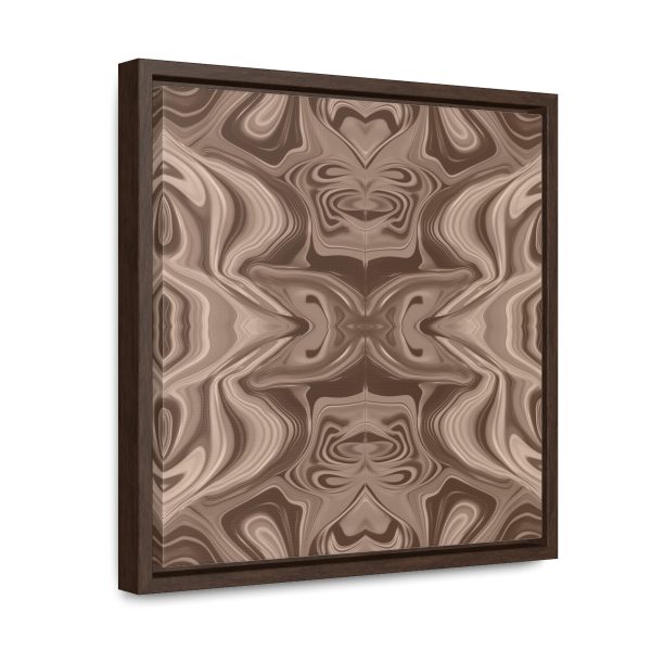 Lipnotic Kaleidoscope Background In Almondine 01 - Gallery Canvas Wraps, Square Frame - Image 32