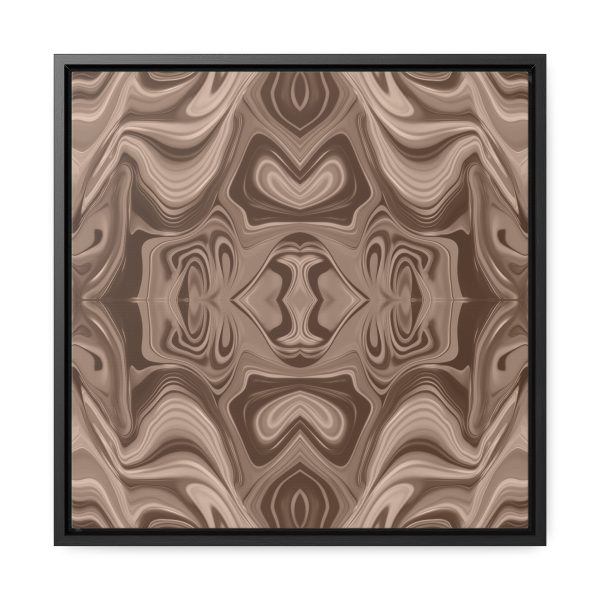 Lipnotic Kaleidoscope Background In Almondine 02 - Gallery Canvas Wraps, Square Frame - Image 36