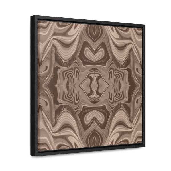 Lipnotic Kaleidoscope Background In Almondine 02 - Gallery Canvas Wraps, Square Frame - Image 37