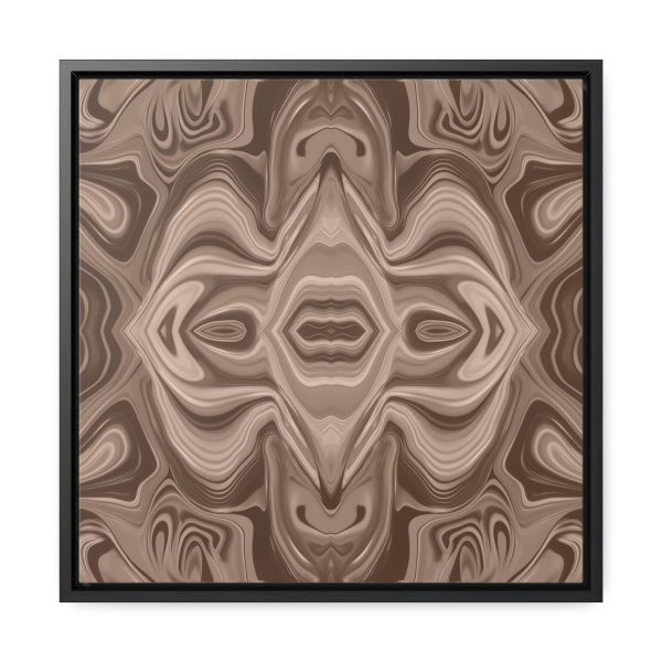 Lipnotic Kaleidoscope Background In Almondine 03 - Gallery Canvas Wraps, Square Frame - Image 36