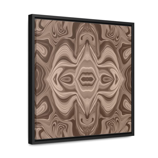 Lipnotic Kaleidoscope Background In Almondine 03 - Gallery Canvas Wraps, Square Frame - Image 37