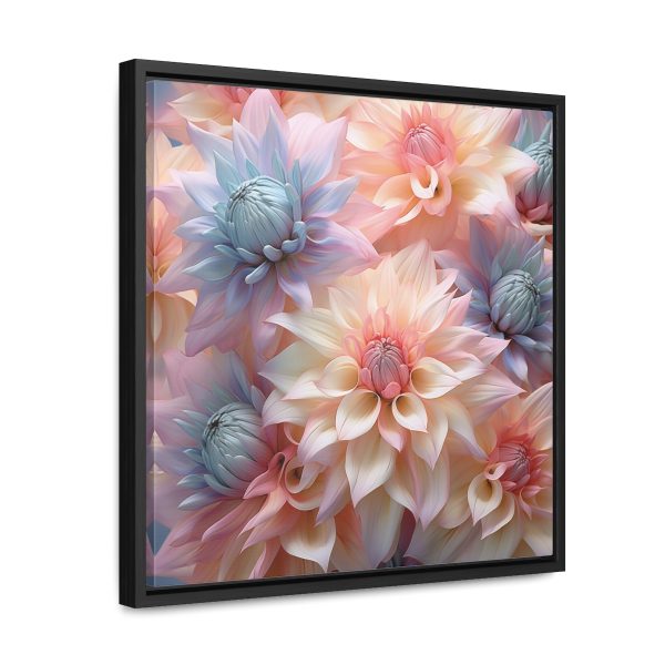 Pastel Fantasy Baroque Floral 01 - Gallery Canvas Wraps, Square Frame - Image 37