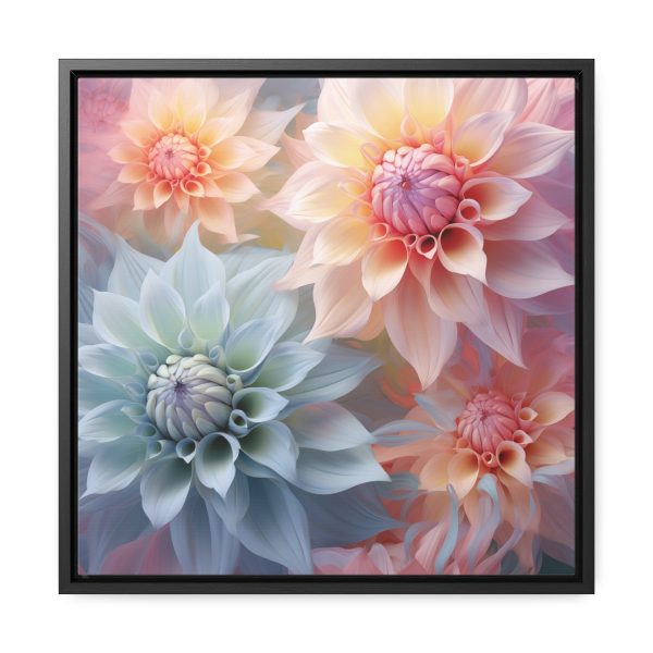 Pastel Fantasy Baroque Floral 02 - Gallery Canvas Wraps, Square Frame - Image 36