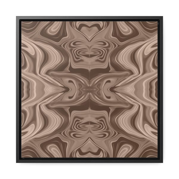 Lipnotic Kaleidoscope Background In Almondine 01 - Gallery Canvas Wraps, Square Frame - Image 36