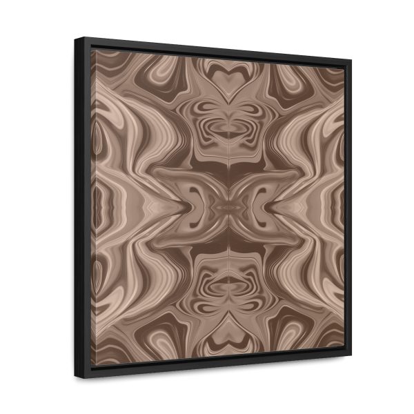 Lipnotic Kaleidoscope Background In Almondine 01 - Gallery Canvas Wraps, Square Frame - Image 37