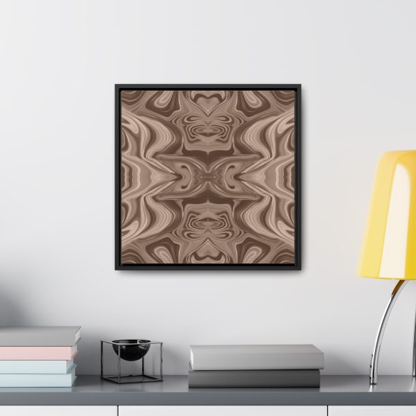 Lipnotic Kaleidoscope Background In Almondine 01 - Gallery Canvas Wraps, Square Frame - Image 39