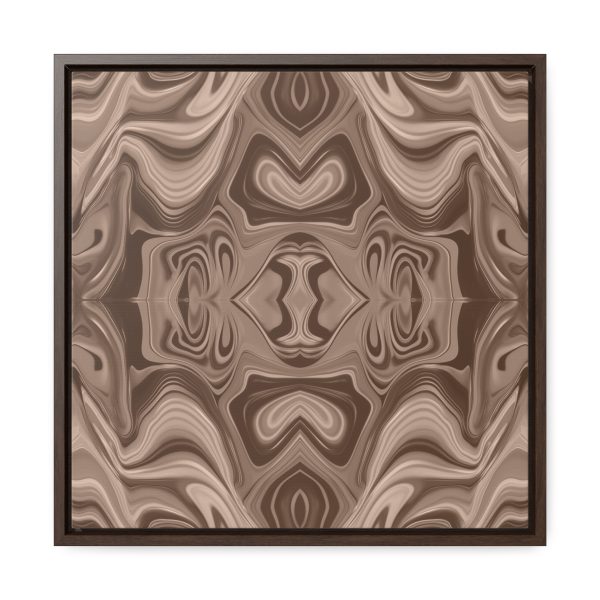 Lipnotic Kaleidoscope Background In Almondine 02 - Gallery Canvas Wraps, Square Frame - Image 41