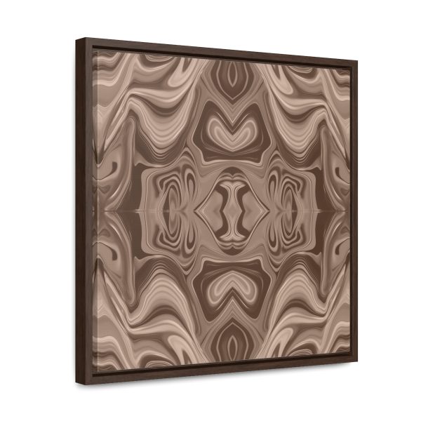 Lipnotic Kaleidoscope Background In Almondine 02 - Gallery Canvas Wraps, Square Frame - Image 42