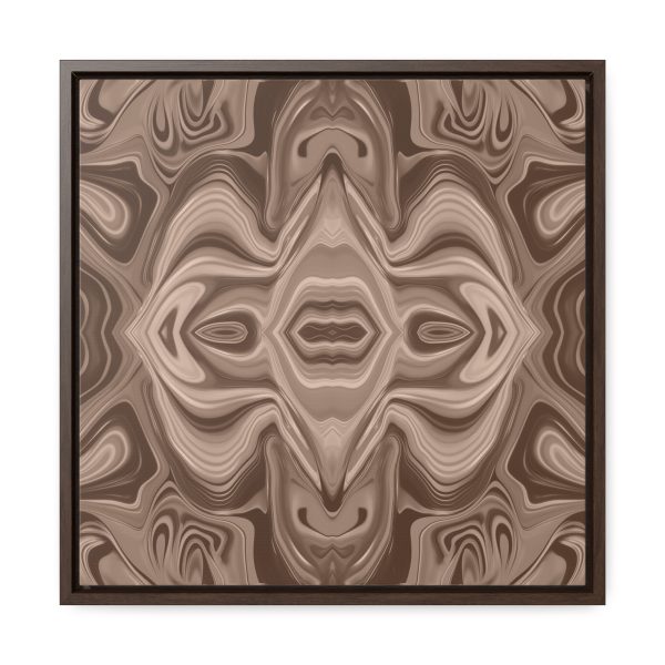 Lipnotic Kaleidoscope Background In Almondine 03 - Gallery Canvas Wraps, Square Frame - Image 41