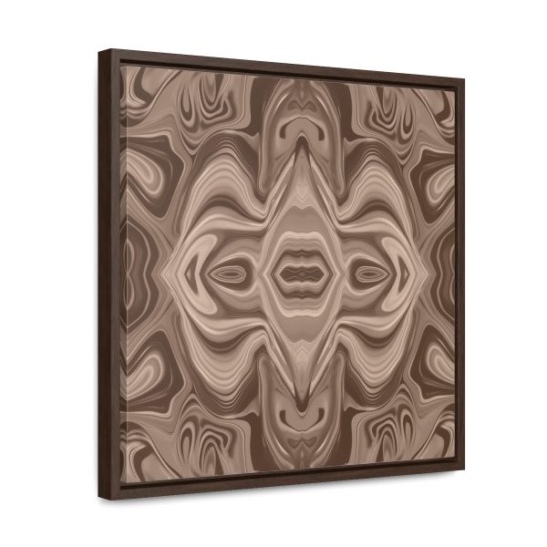 Lipnotic Kaleidoscope Background In Almondine 03 - Gallery Canvas Wraps, Square Frame - Image 42