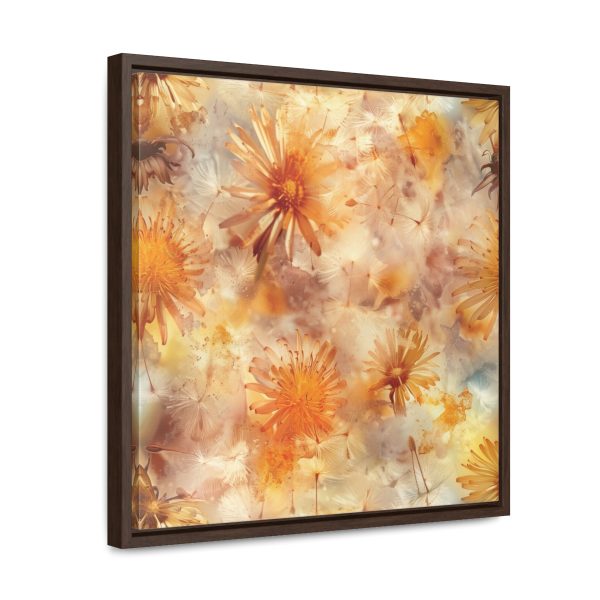 Dandelion Amber Inclusion Print - Gallery Canvas Wraps, Square Frame - Image 42