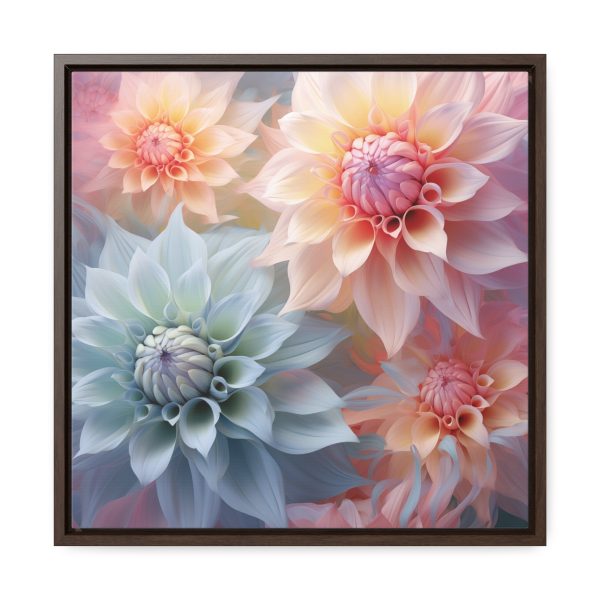 Pastel Fantasy Baroque Floral 02 - Gallery Canvas Wraps, Square Frame - Image 41