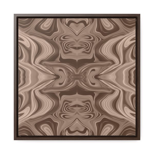 Lipnotic Kaleidoscope Background In Almondine 01 - Gallery Canvas Wraps, Square Frame - Image 41