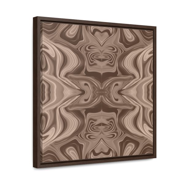 Lipnotic Kaleidoscope Background In Almondine 01 - Gallery Canvas Wraps, Square Frame - Image 42